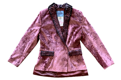 Classic Viviers Tailored Jacket In Cotton Velvet