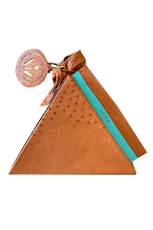 Genuine Exotic Leather Pyramid Bag
