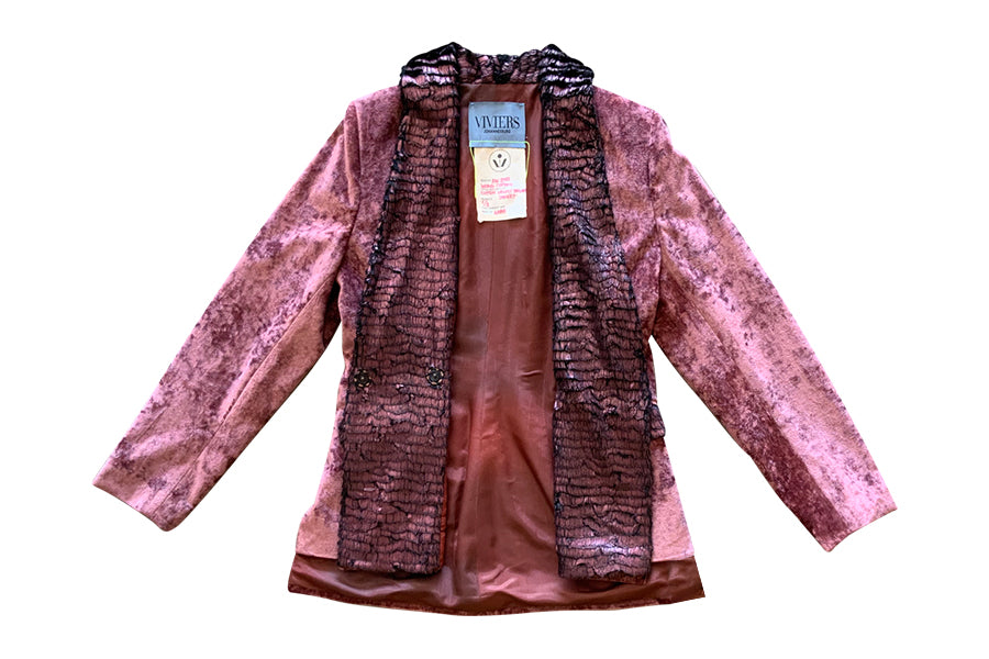 Classic Viviers Tailored Jacket In Cotton Velvet