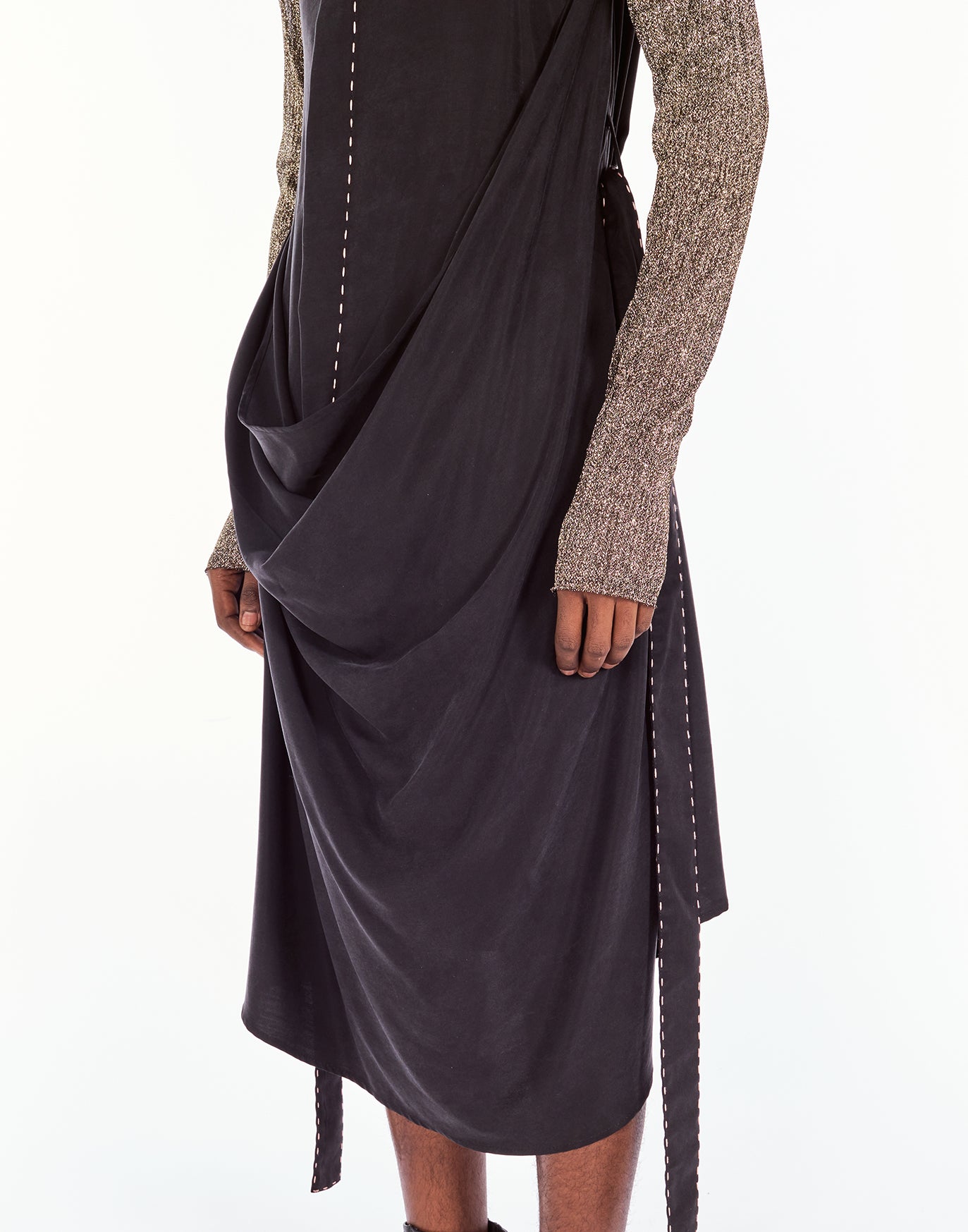 Draped Tencel Dress