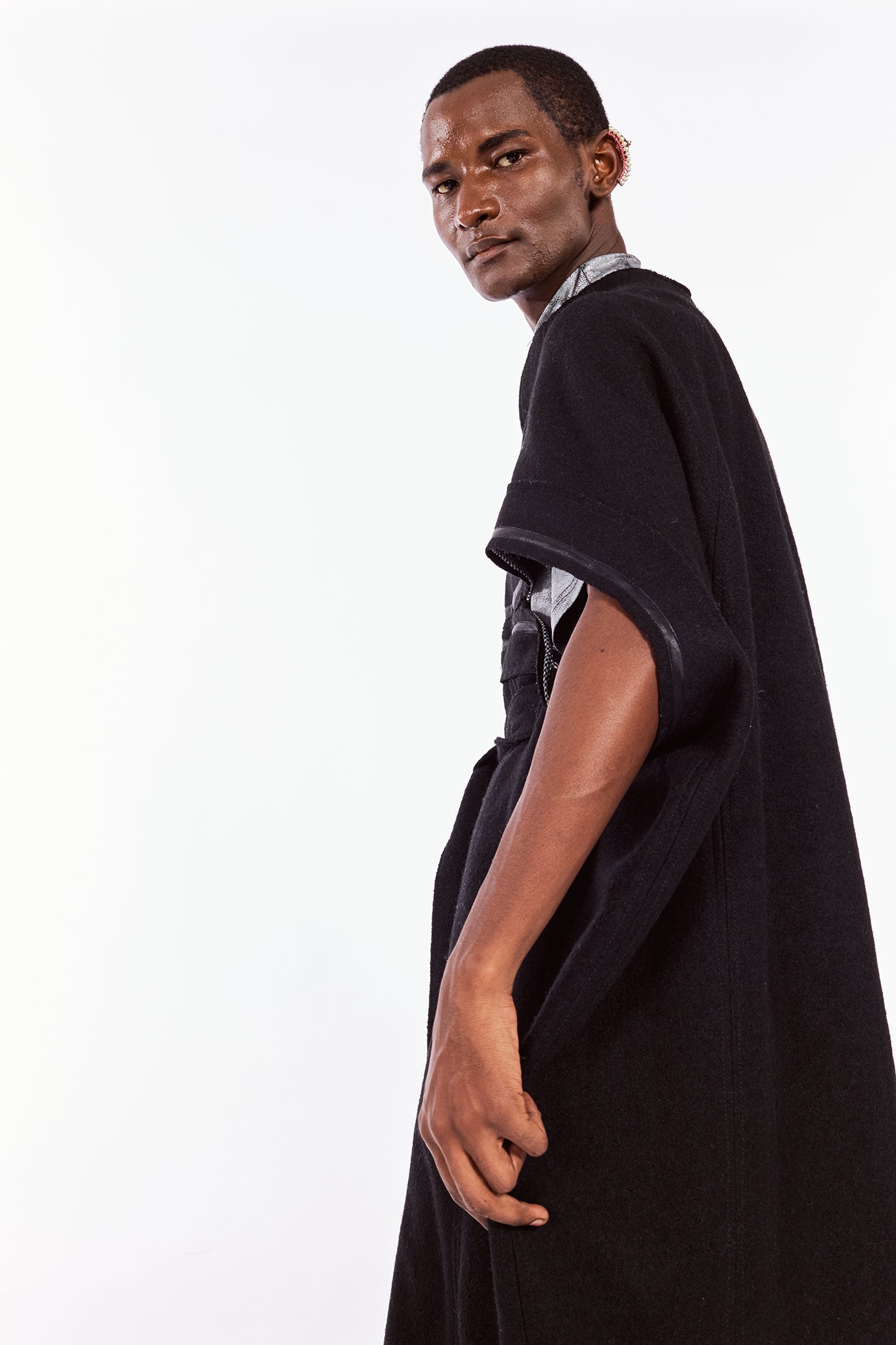 Black 2025 cocoon coat