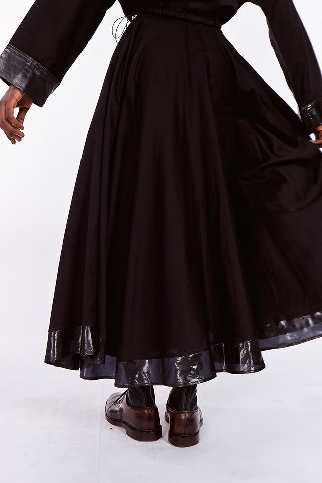Black 80's Shirt Dress