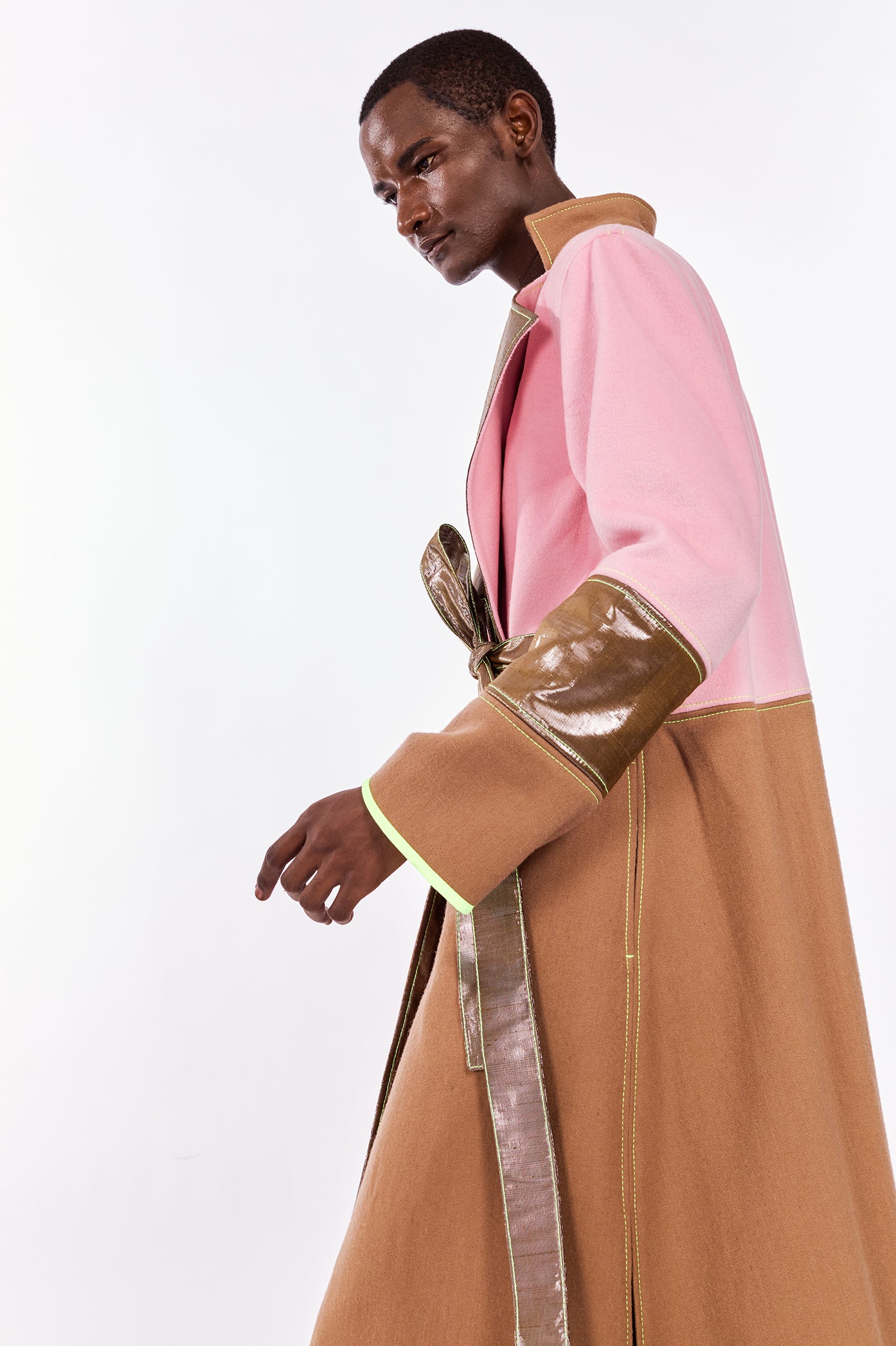 Pink Cashmere & Wool Blended Coat