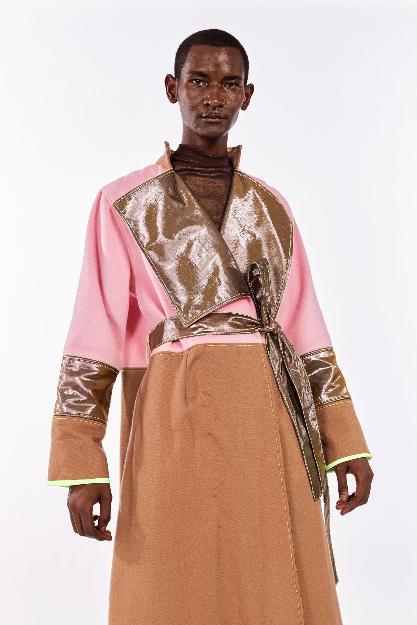 Pink Cashmere & Wool Blended Coat