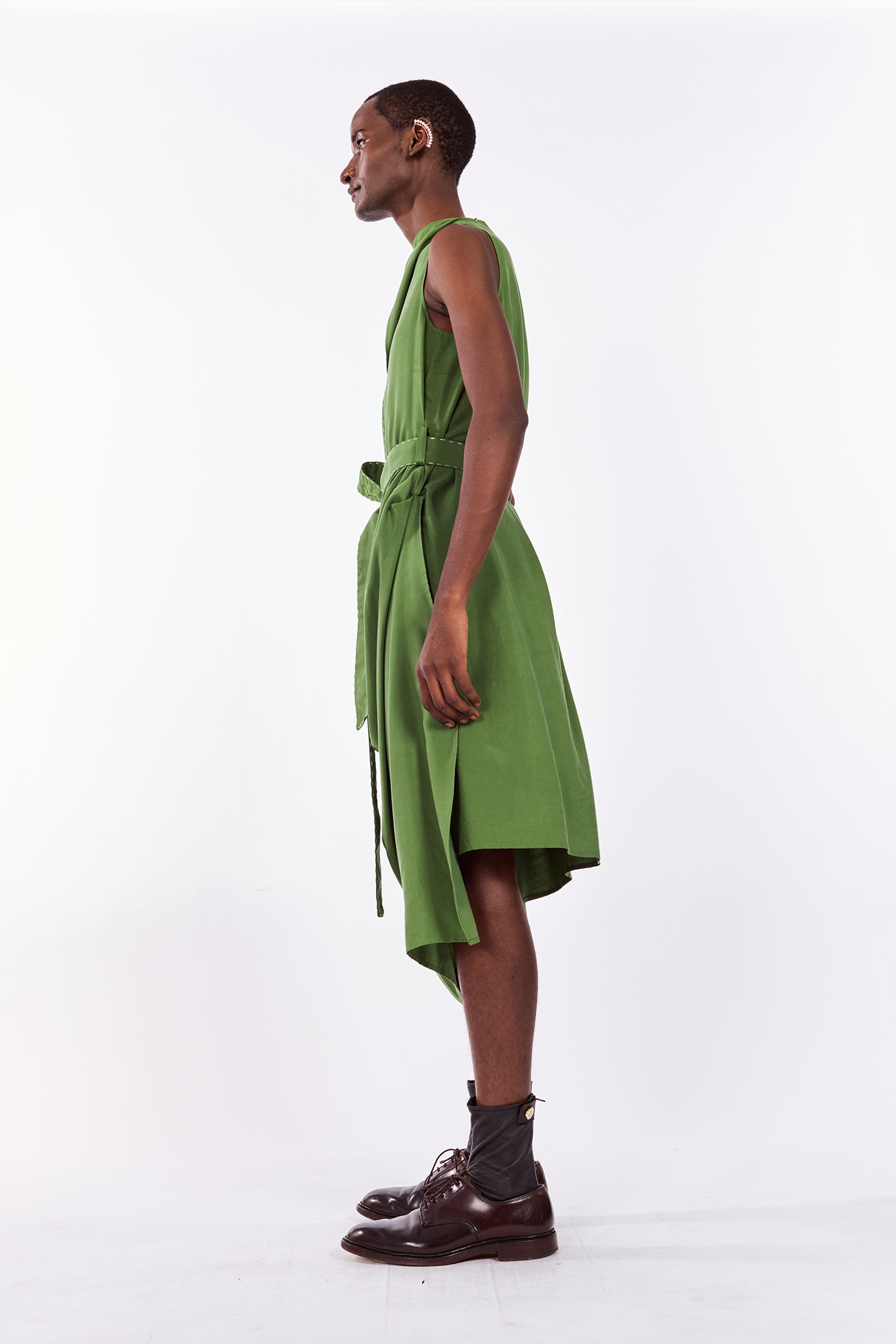 Draped Tencel Dress