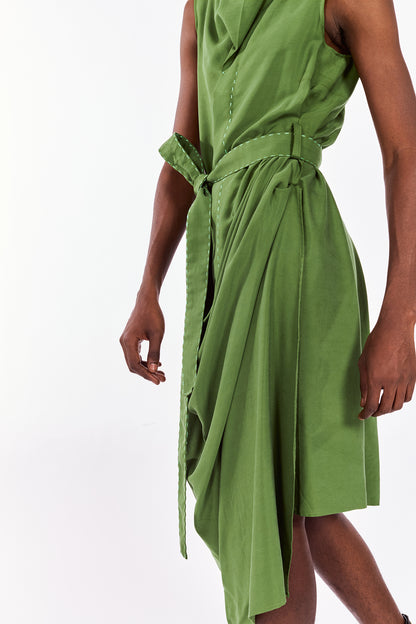 Draped Tencel Dress