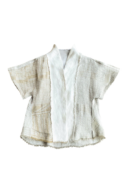 Locally Woven, Jacquard Kimono Wrap Top