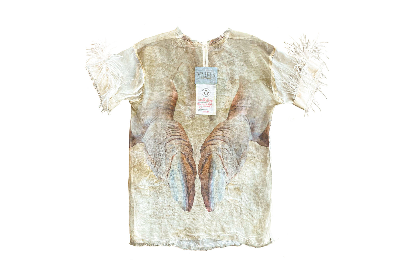 Feathered Fabrics x Viviers Collaboration T-Shirt