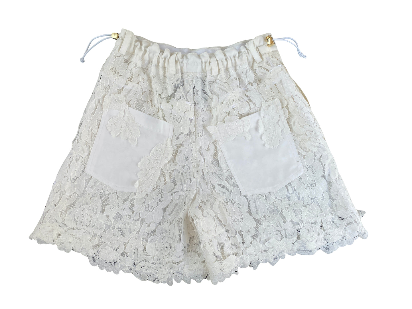 White Lotus Lace Shorts