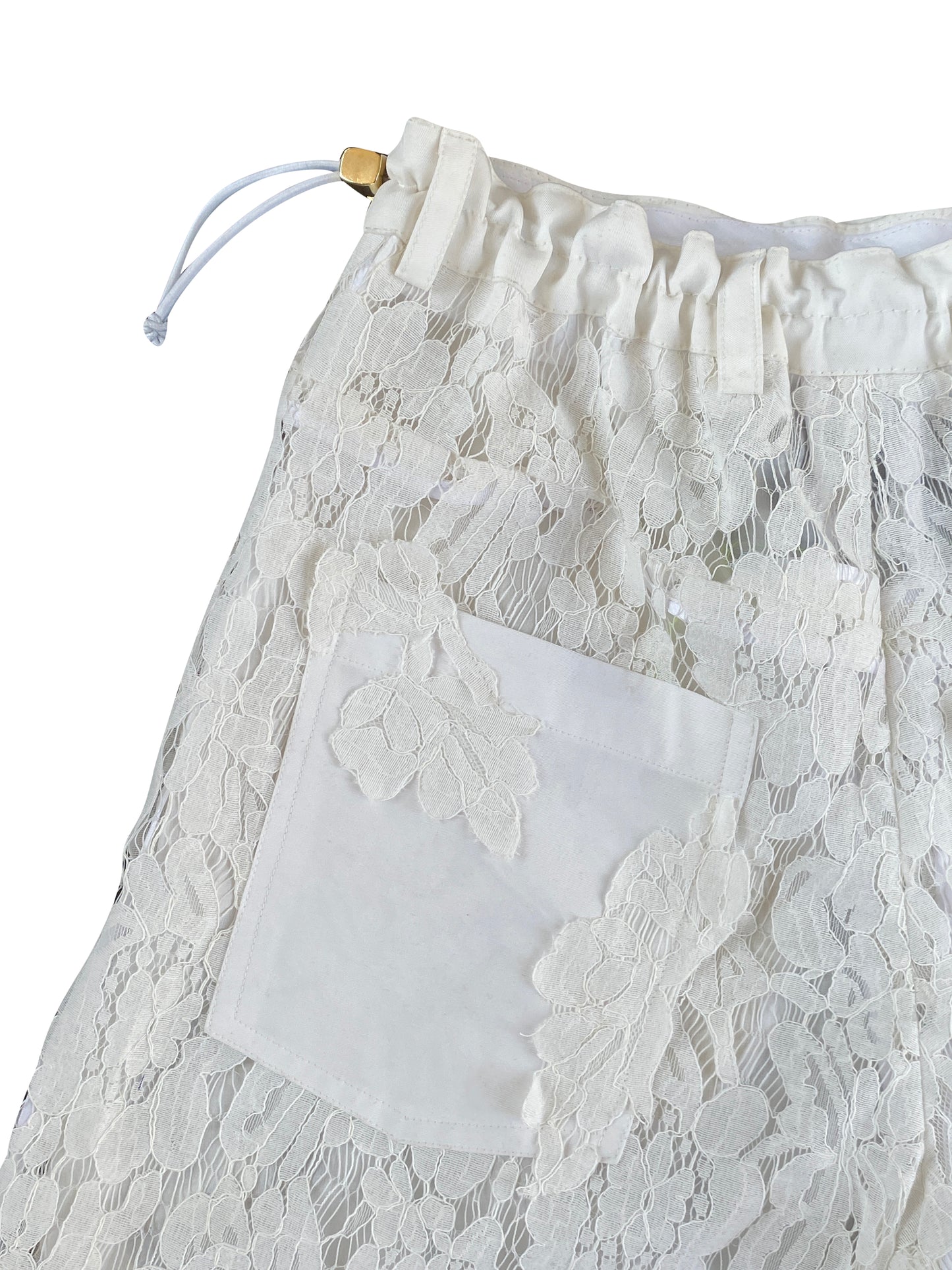 White Lotus Lace Shorts