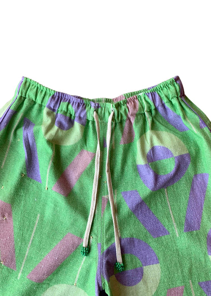 Vivi Monogram Purple Twinset Shorts