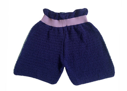 Crochet Potatoes Sack Navy Shorts