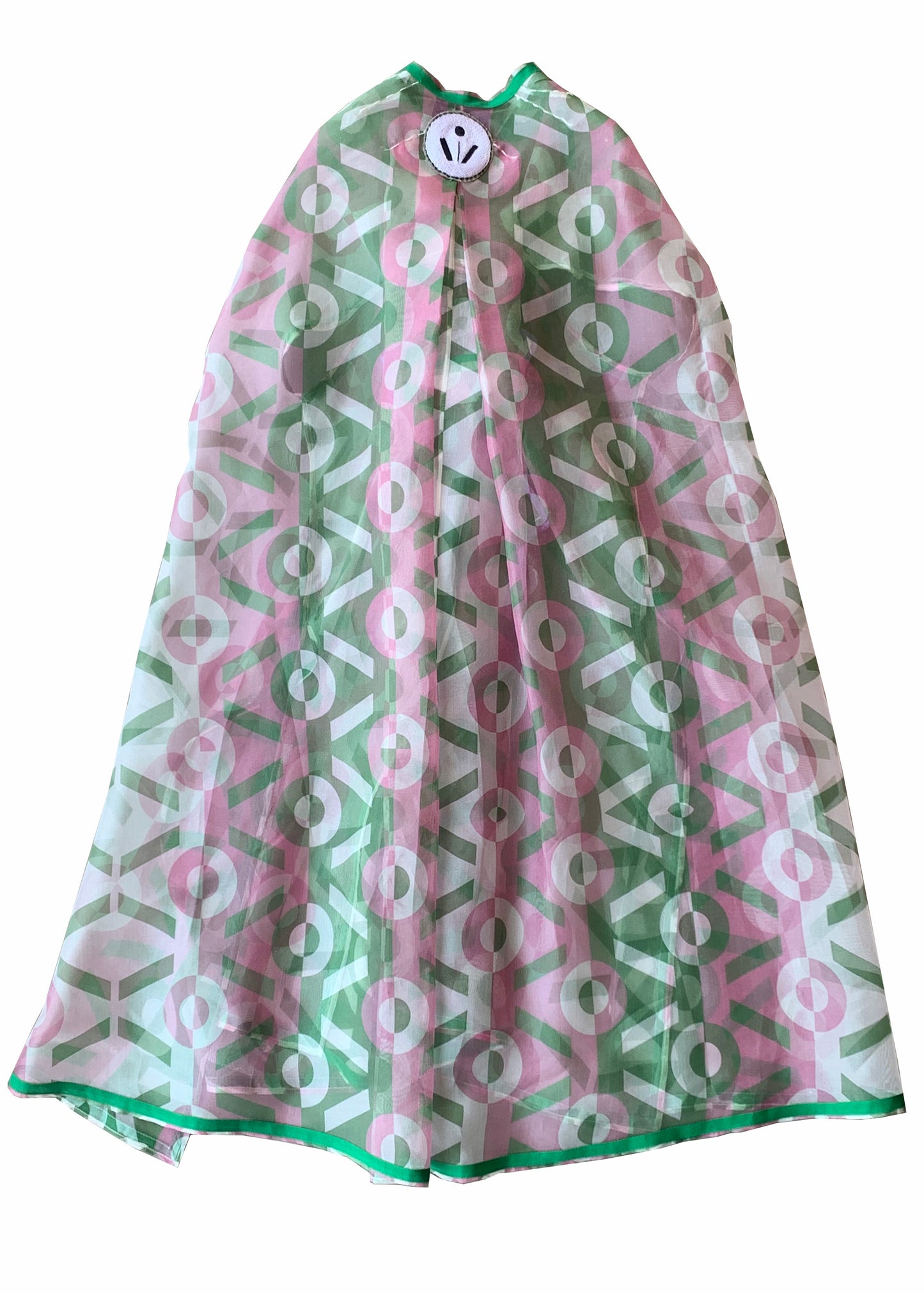 VIVI MONOGRAM MOTHERSHIP SILK ORGANZA CAPE