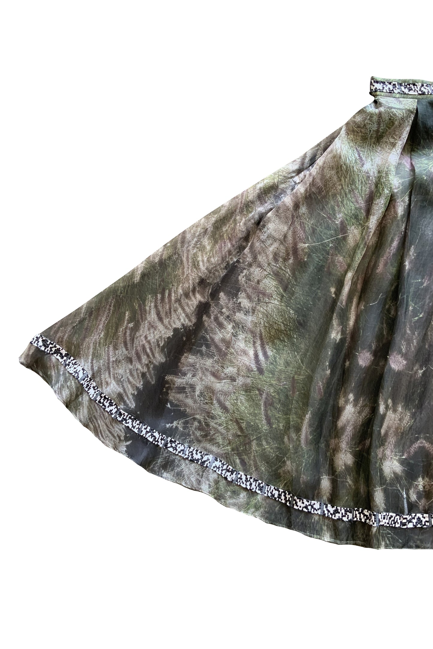 VIVIERS GRASSLANDS SILK ORGANZA SKIRT