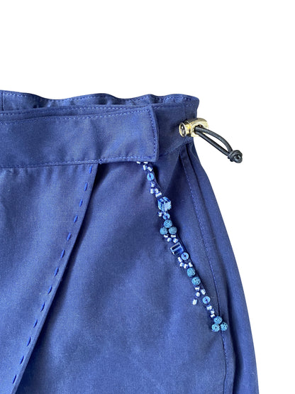 Artisanal Hand-beaded Wrap Pants