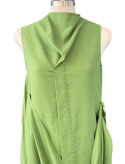 Draped Tencel Dress