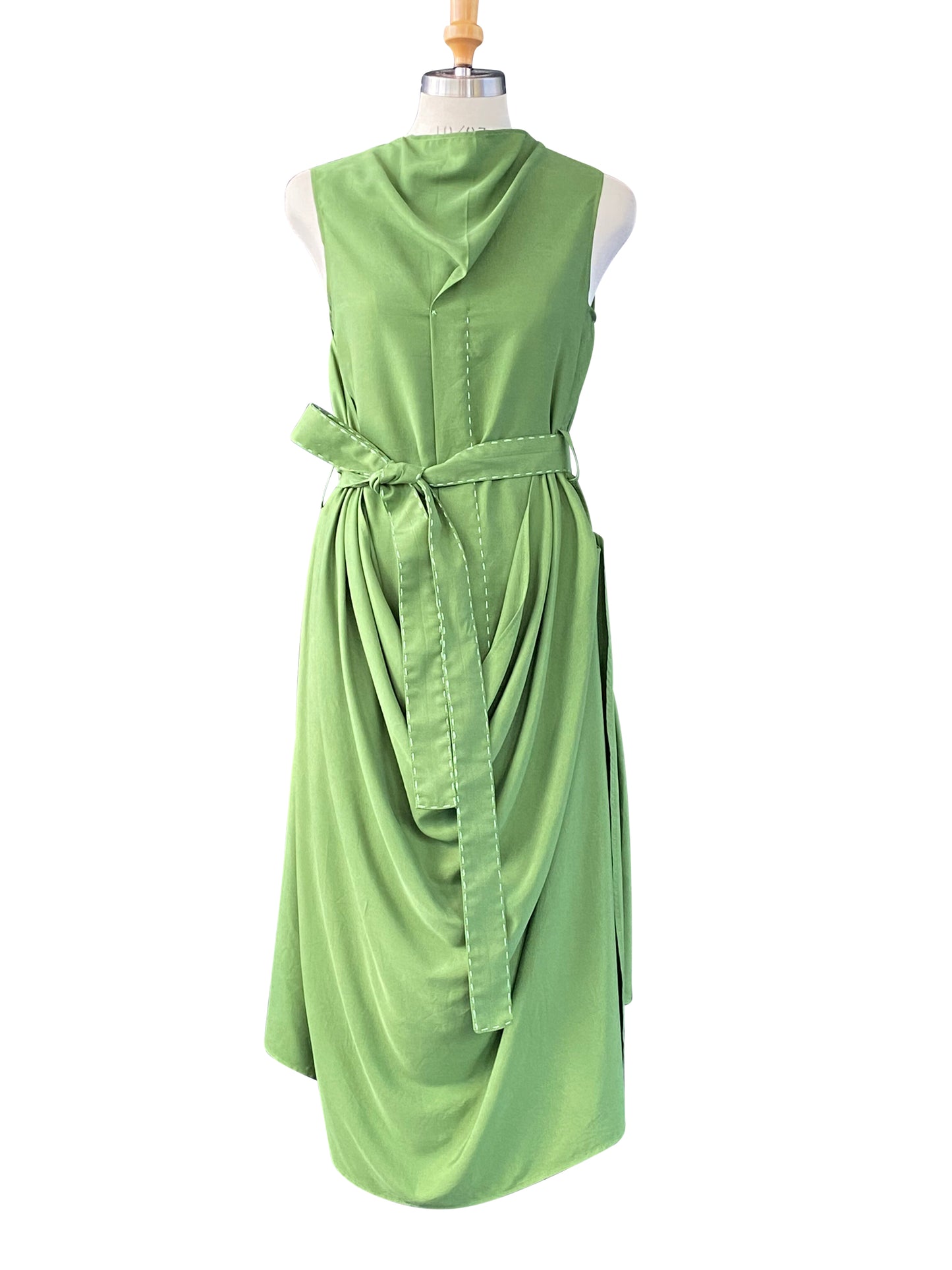 Draped Tencel Dress