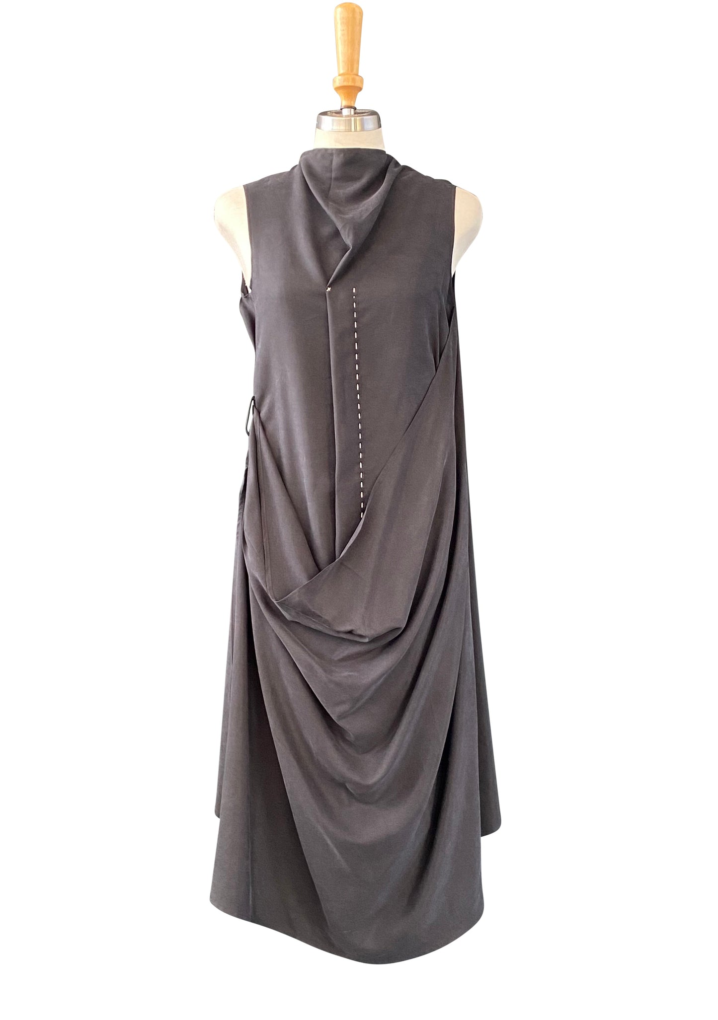 Draped Tencel Dress