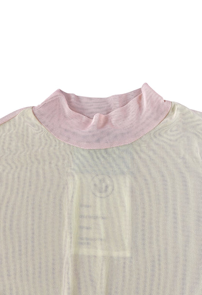 Roll Neck Mesh T-Shirt