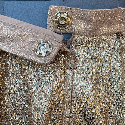 Gold Wire Darted Skirt