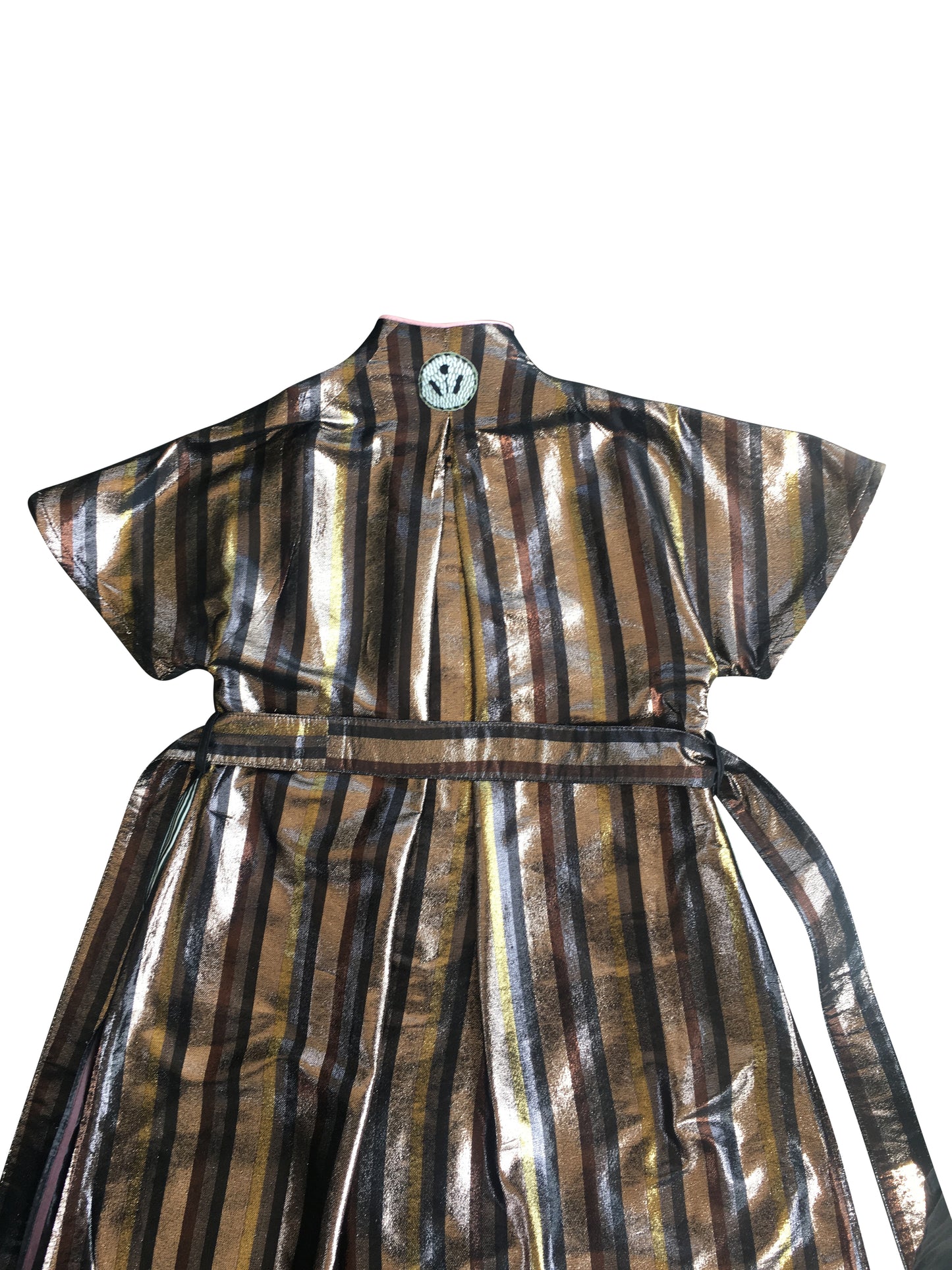 Silk 'Fragments of Light' Abstract Dress Coat