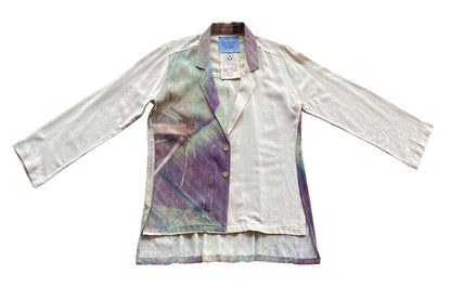 Foil And Thorn Vintage Raw Silk Shirt-Blazer