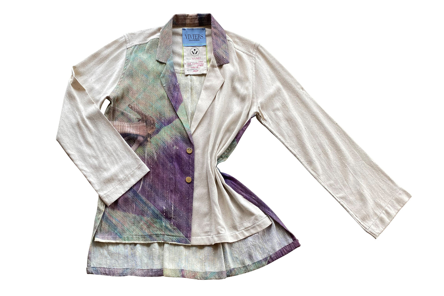 Foil And Thorn Vintage Raw Silk Shirt-Blazer