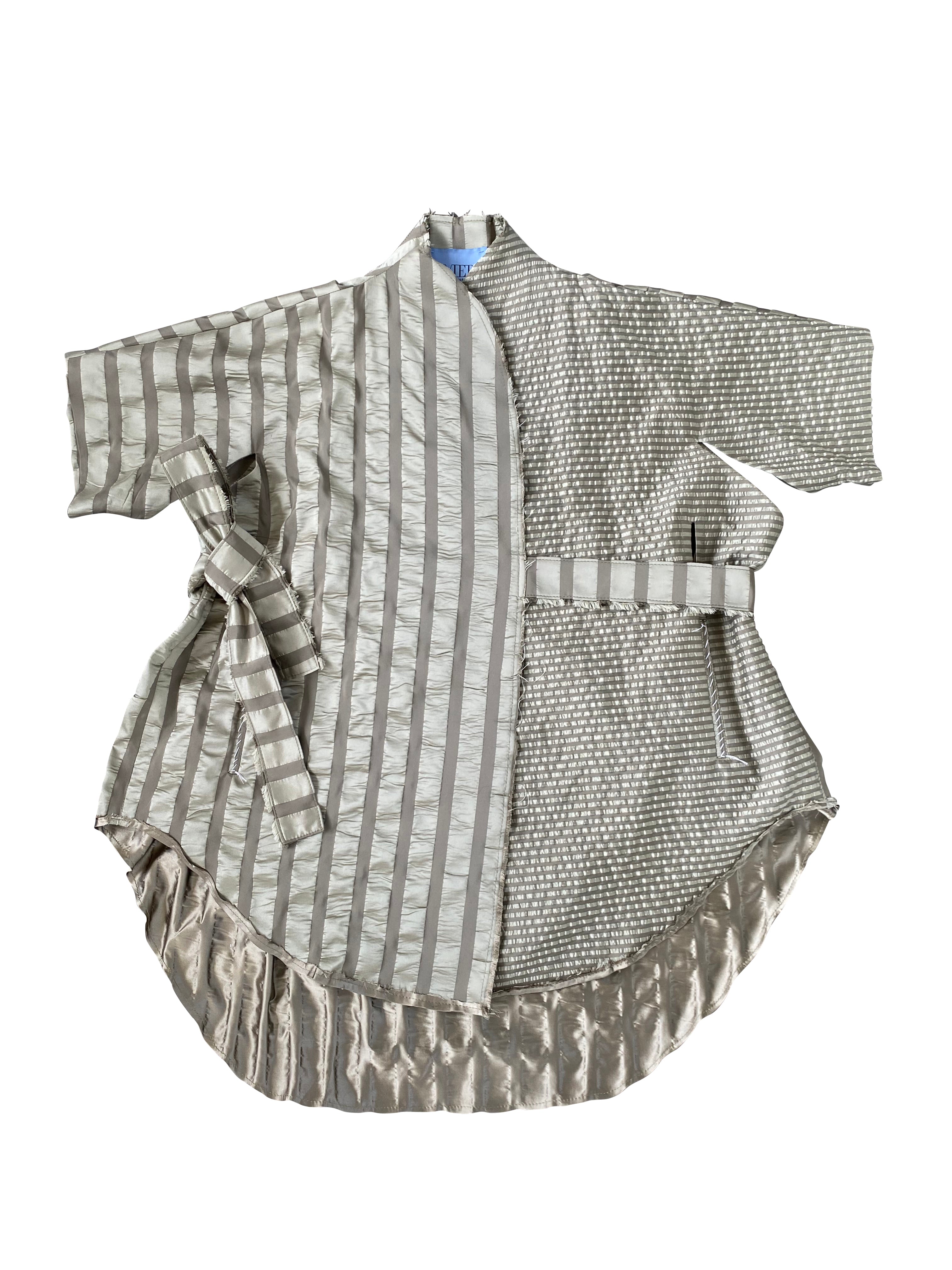 Tortoise Shell Sage Green Deadstock Silk Blend Qipao Jacket – Viviers ...