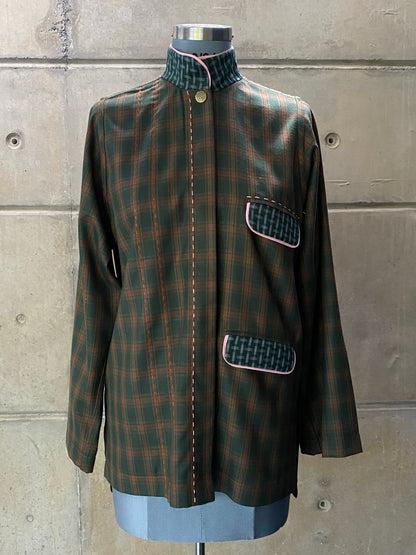 Checkered Green Motherboard Shirt