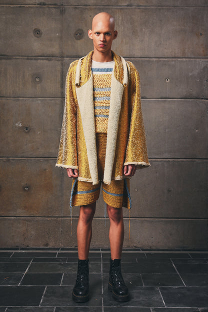 Gold Wired Solder Jacket in Pure Wool