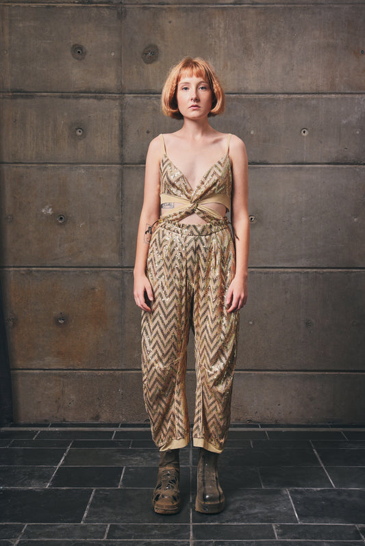 Flashdrive Knotted Tailored Jumpsuit