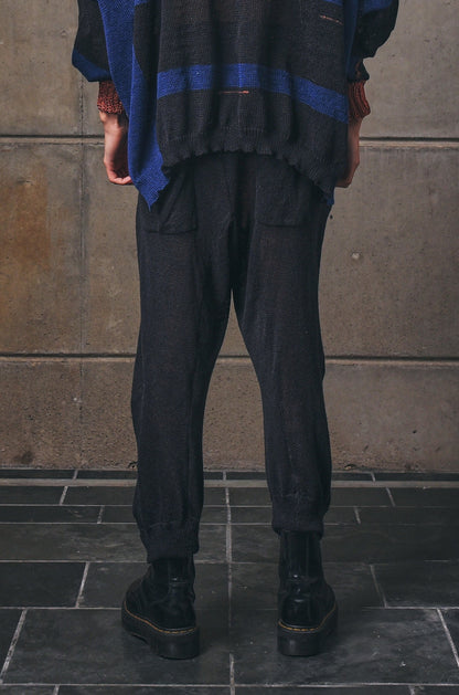 Arched Linen Knitwear Pants