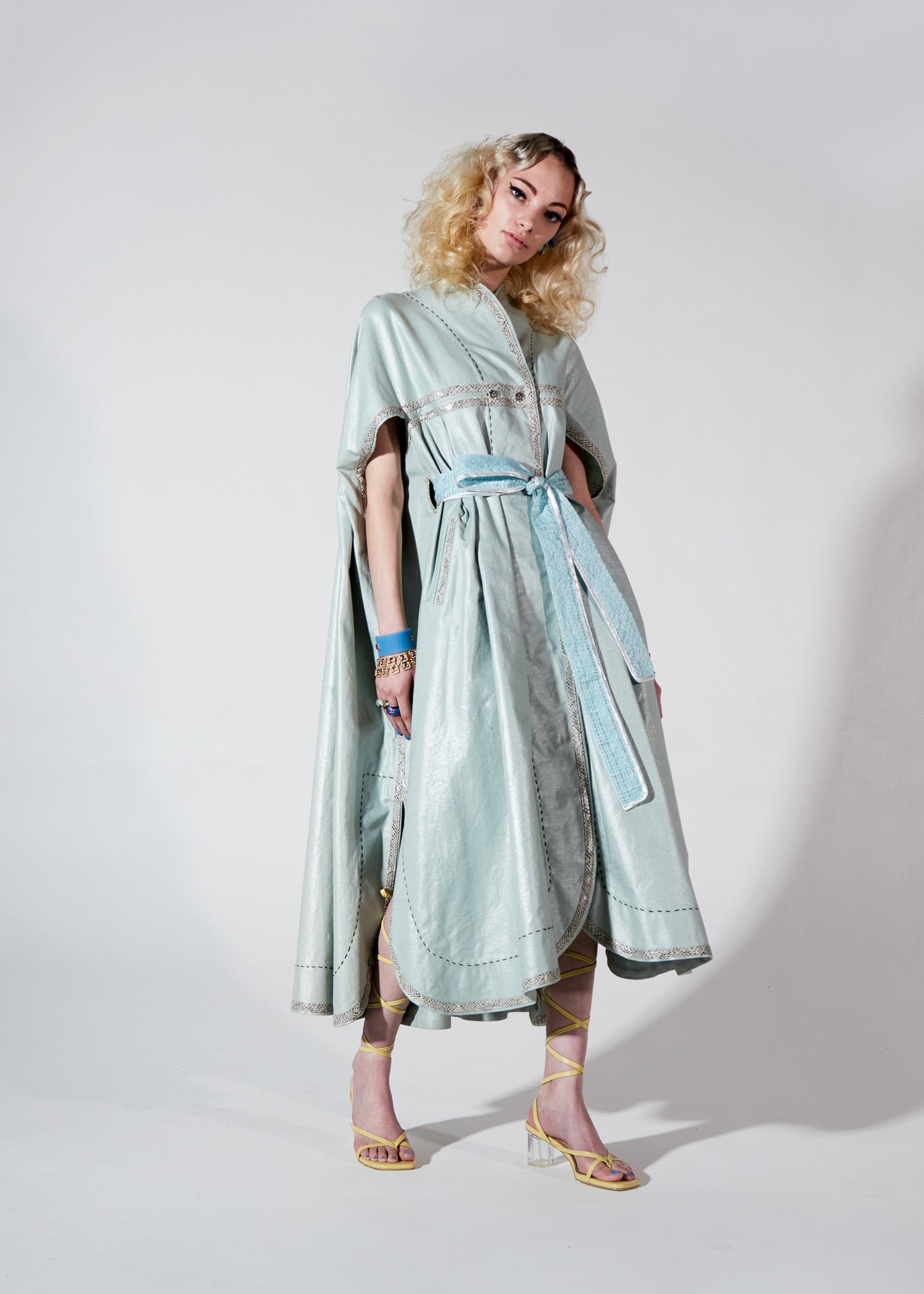 Crystal Clear Cloud Cape Dress