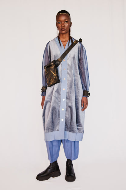 Cocoon Pants In Wool Suiting