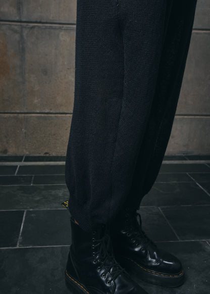 Arched Linen Knitwear Pants