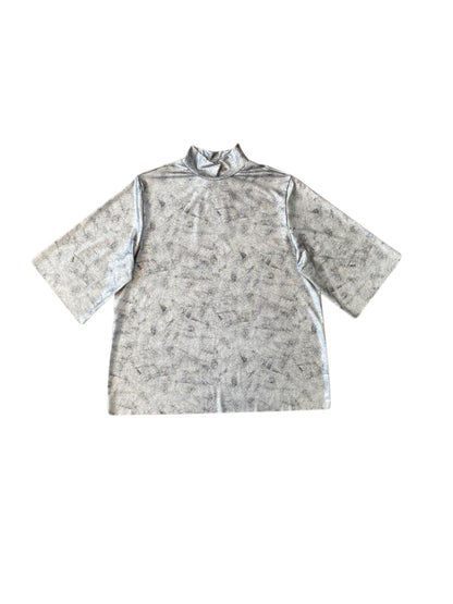 Silver Turtleneck T-shirt