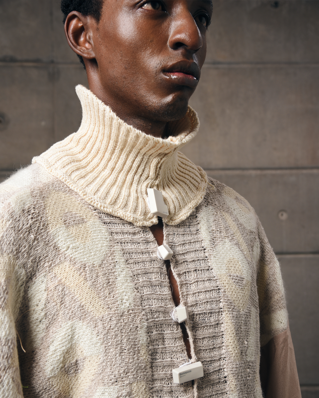 CTRL+ Distressed, Artisanal Knitwear Top